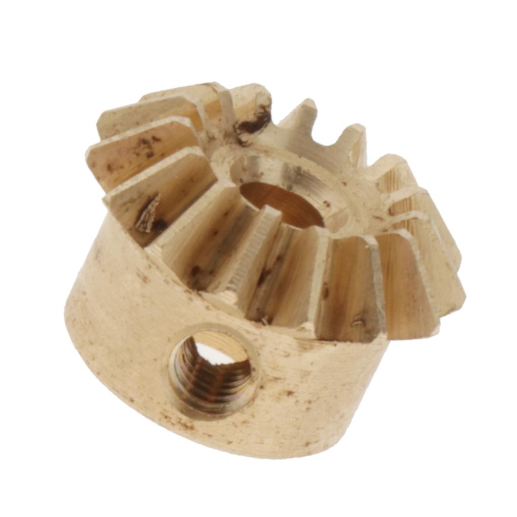 0.8 Modulus Brass Bevel Gear 15 Tooth 3 to 6mm Diameter Hole 3mm Hole  Brass
