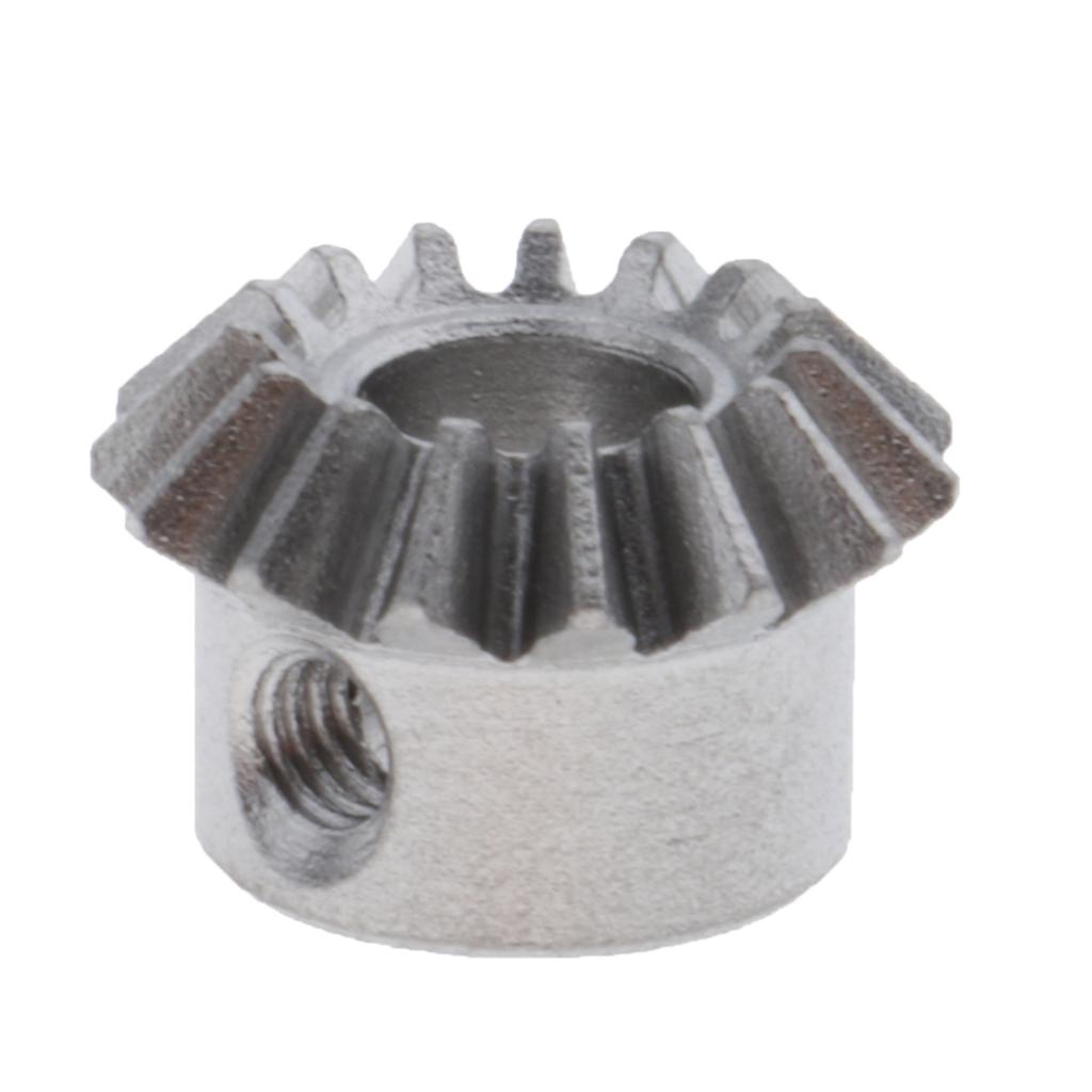 0.8 Modulus Brass Bevel Gear 15 Tooth 3 to 6mm Diameter Hole 5mm Hole  Steel
