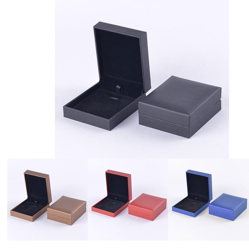 Pendant Packaging Box Pendant Storage Box for Gifts Gold Coffee