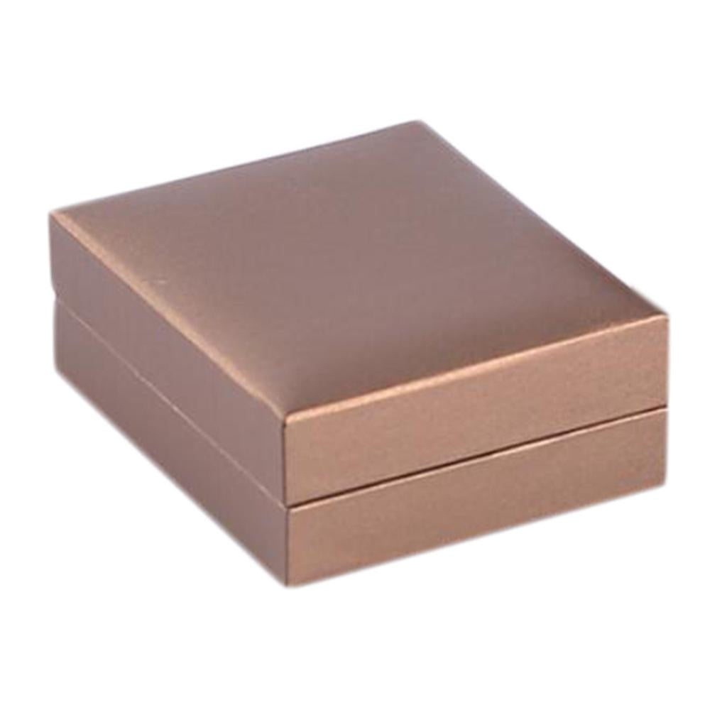 Pendant Packaging Box Pendant Storage Box for Gifts Gold Coffee