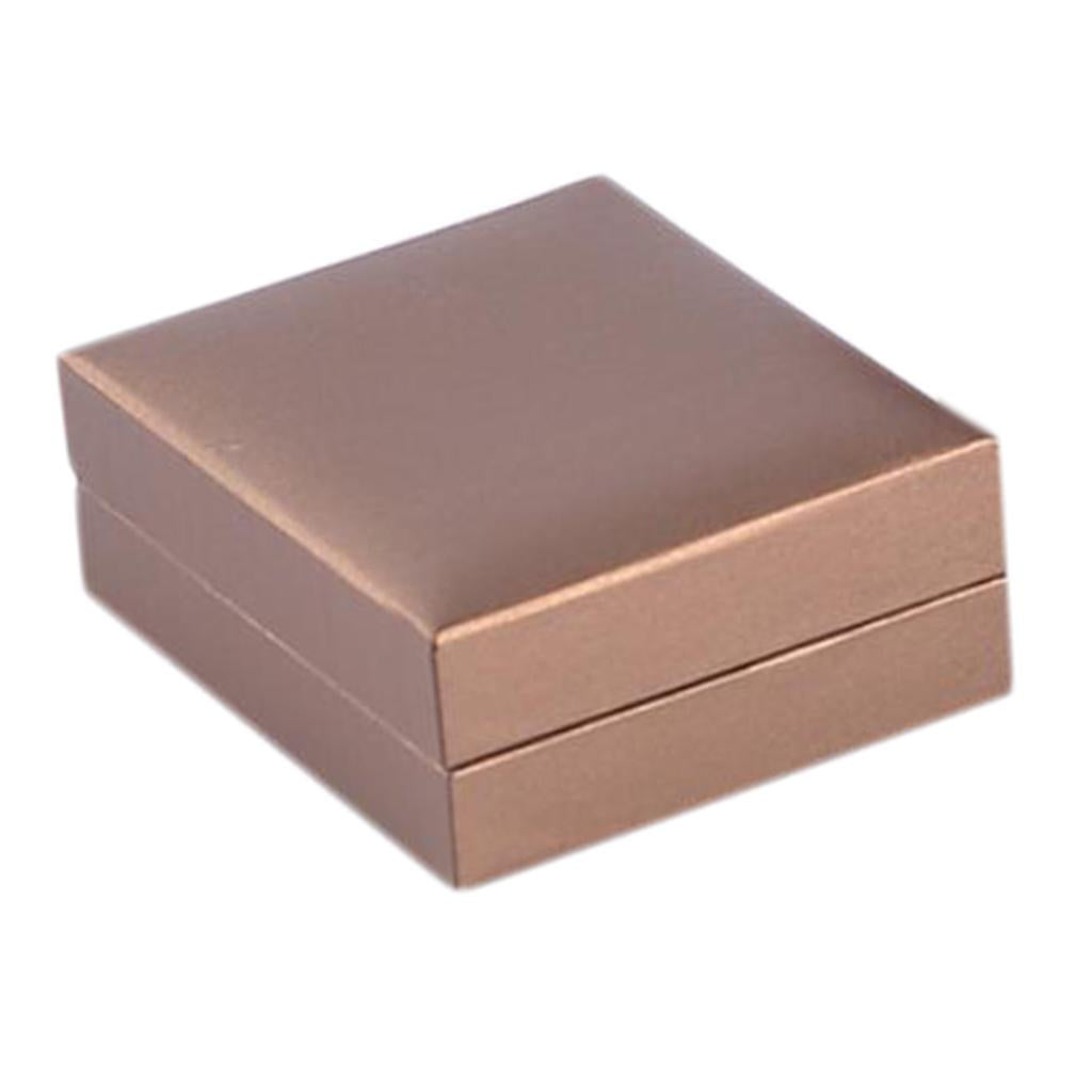 Pendant Packaging Box Pendant Storage Box for Gifts Gold Coffee