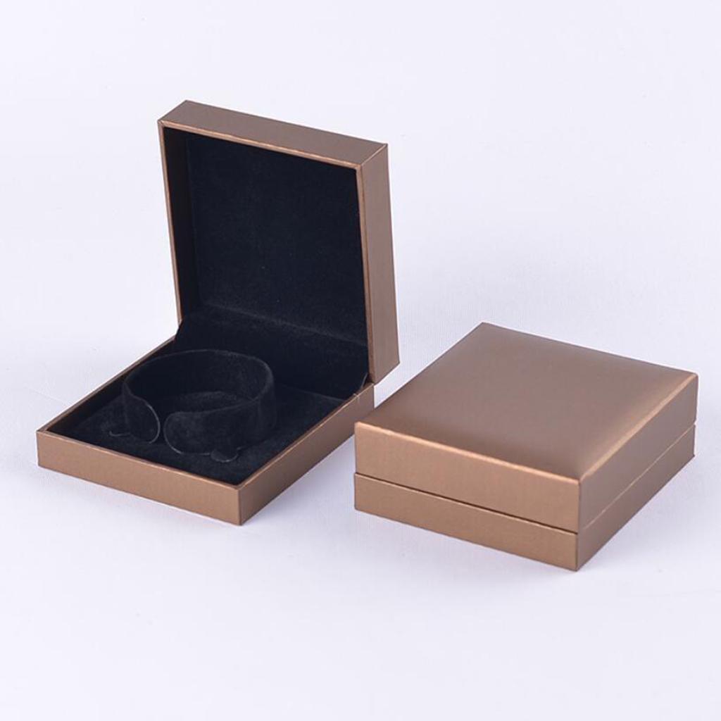 Bracelet Packaging Box Bracelet Storage Box for Wedding Gifts Gold Coffee