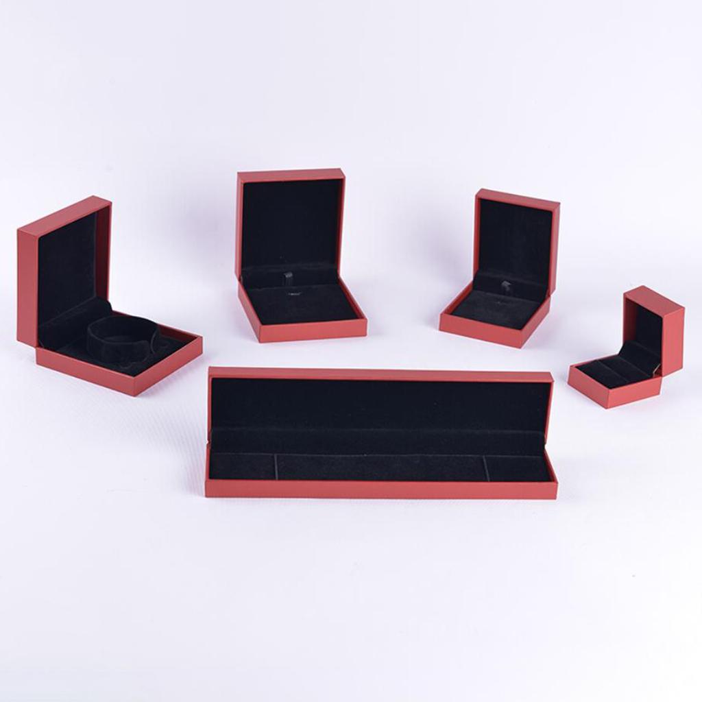 Ring Packaging Box Ring Storage Box for Gifts Bright Red