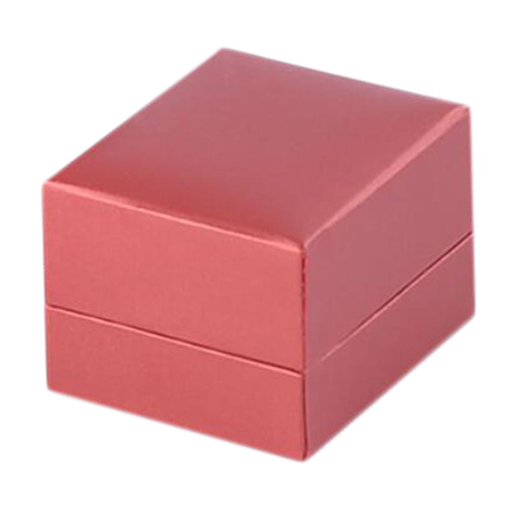 Ring Packaging Box Ring Storage Box for Gifts Bright Red