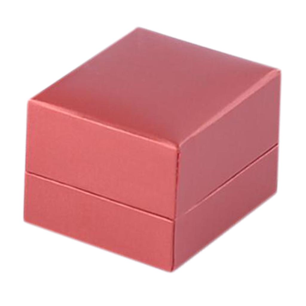 Ring Packaging Box Ring Storage Box for Gifts Bright Red