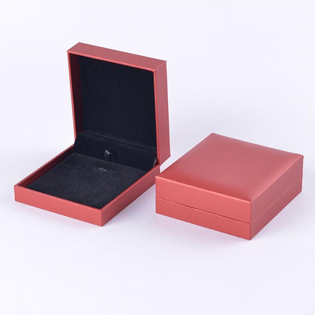 Pendant Packaging Box Pendant Storage Box for Gifts Bright Red