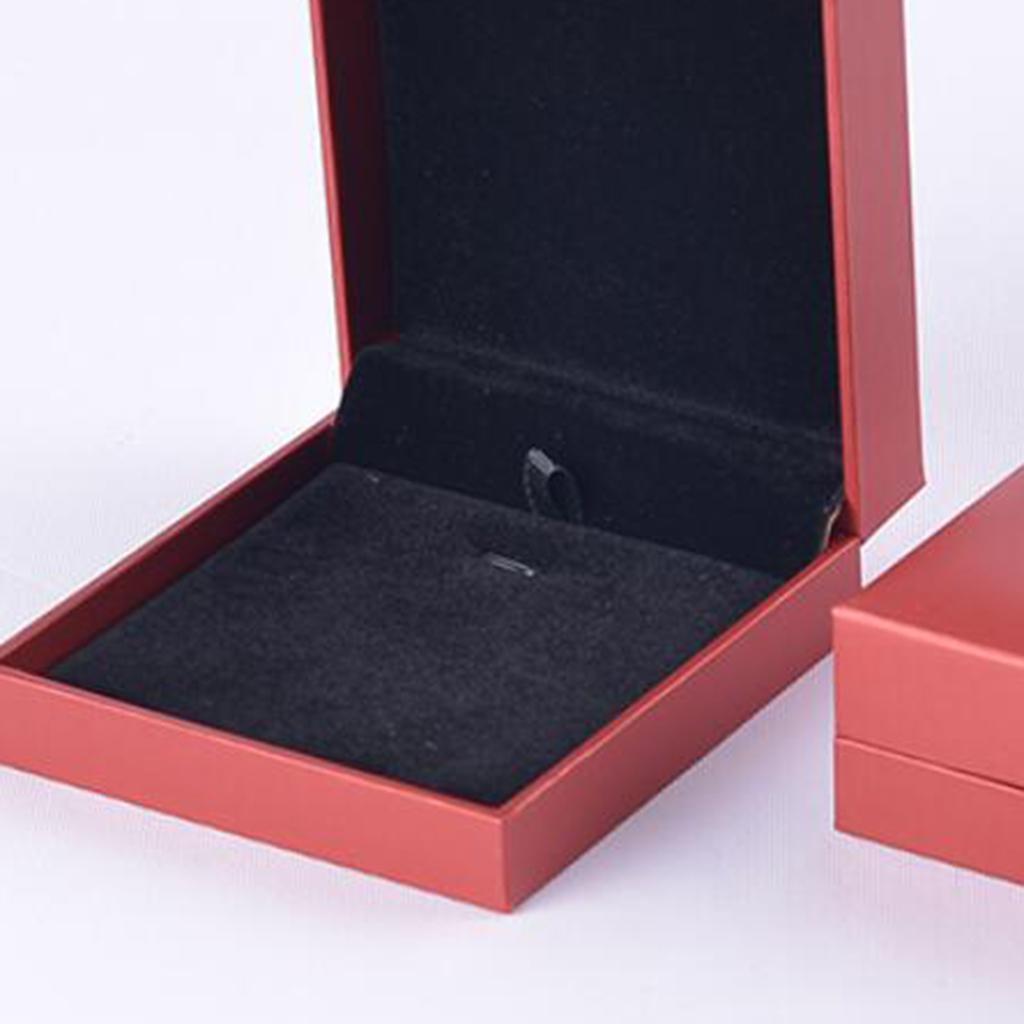 Pendant Packaging Box Pendant Storage Box for Gifts Bright Red