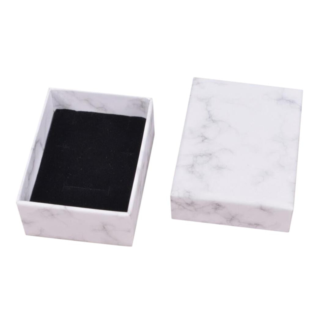 Marbling Cardboard Jewellery Gift Box Wedding Favour Cotton Cushion B