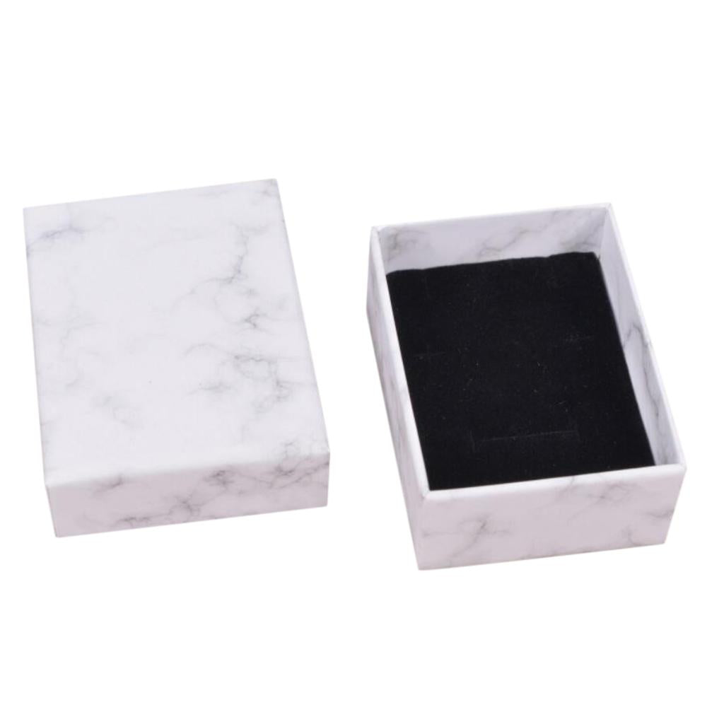 Marbling Cardboard Jewellery Gift Box Wedding Favour Cotton Cushion B