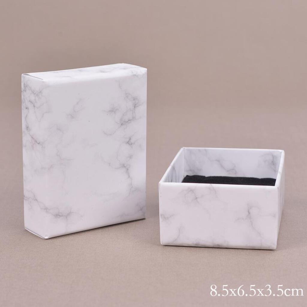 Marbling Cardboard Jewellery Gift Box Wedding Favour Cotton Cushion B