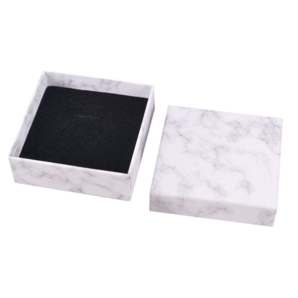 Marbling Cardboard Jewellery Gift Box Wedding Favour Cotton Cushion C