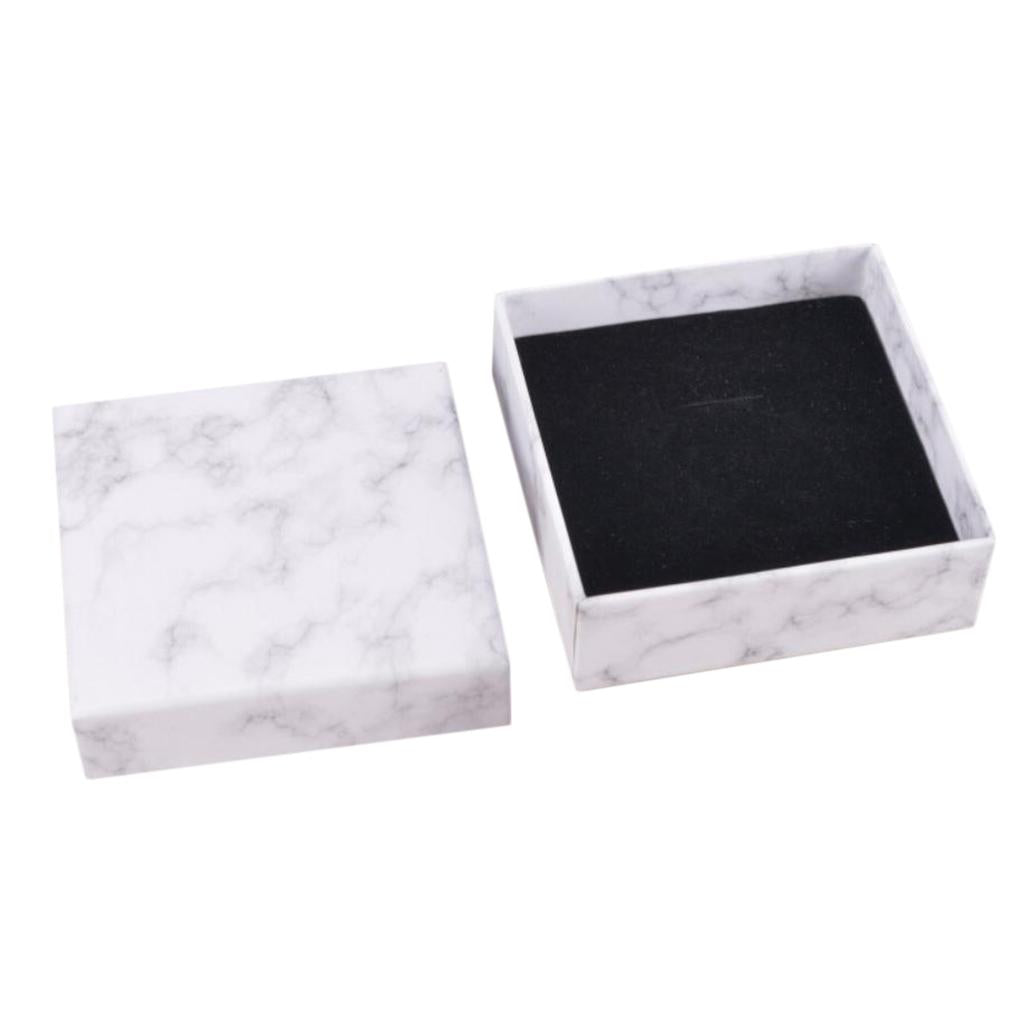 Marbling Cardboard Jewellery Gift Box Wedding Favour Cotton Cushion C