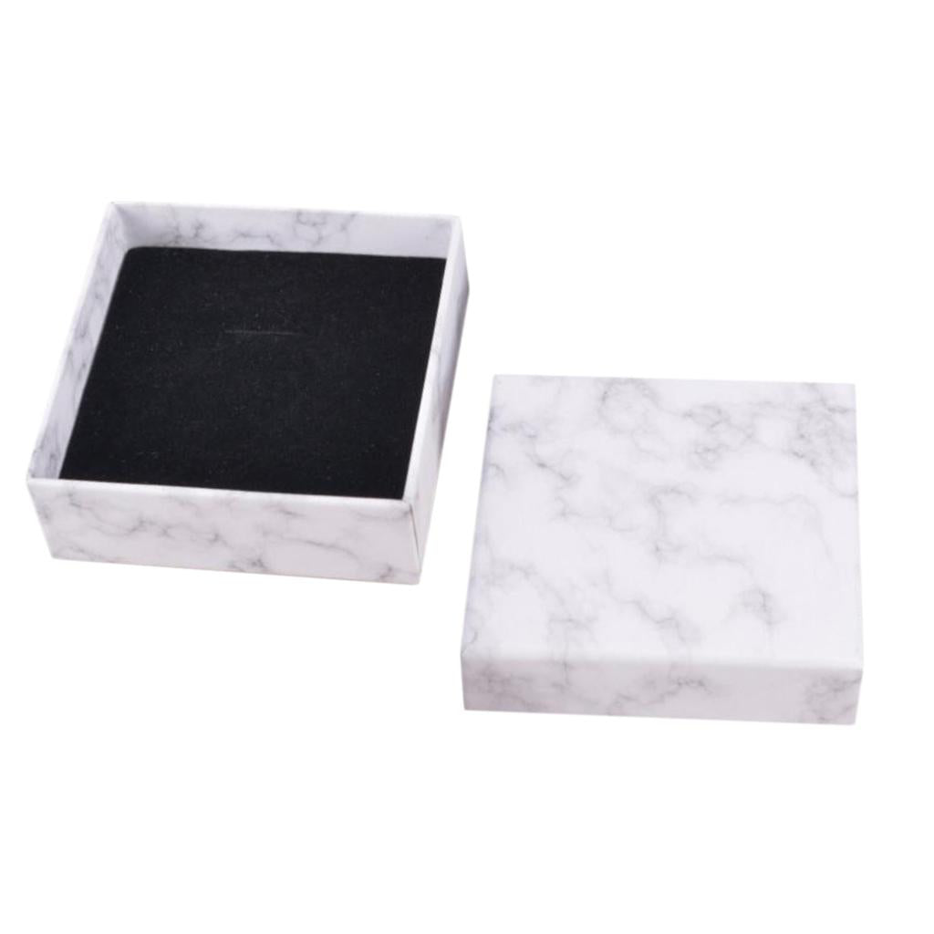 Marbling Cardboard Jewellery Gift Box Wedding Favour Cotton Cushion C