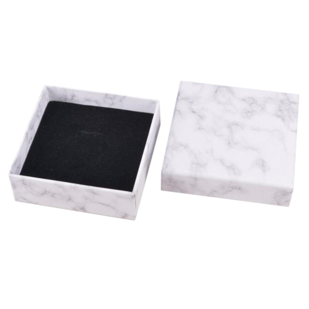 Marbling Cardboard Jewellery Gift Box Wedding Favour Cotton Cushion C