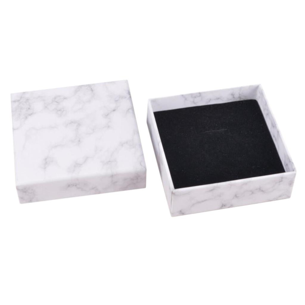 Marbling Cardboard Jewellery Gift Box Wedding Favour Cotton Cushion D