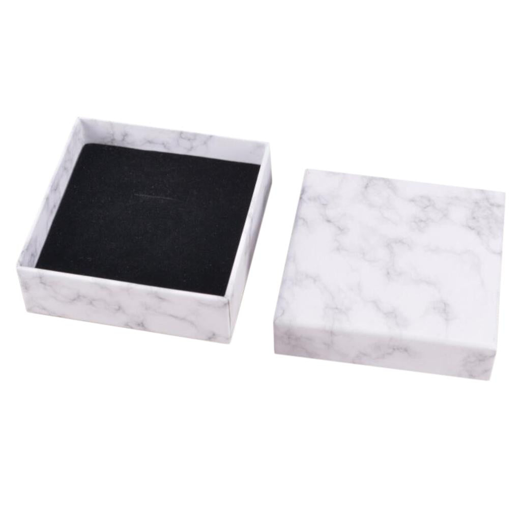 Marbling Cardboard Jewellery Gift Box Wedding Favour Cotton Cushion D