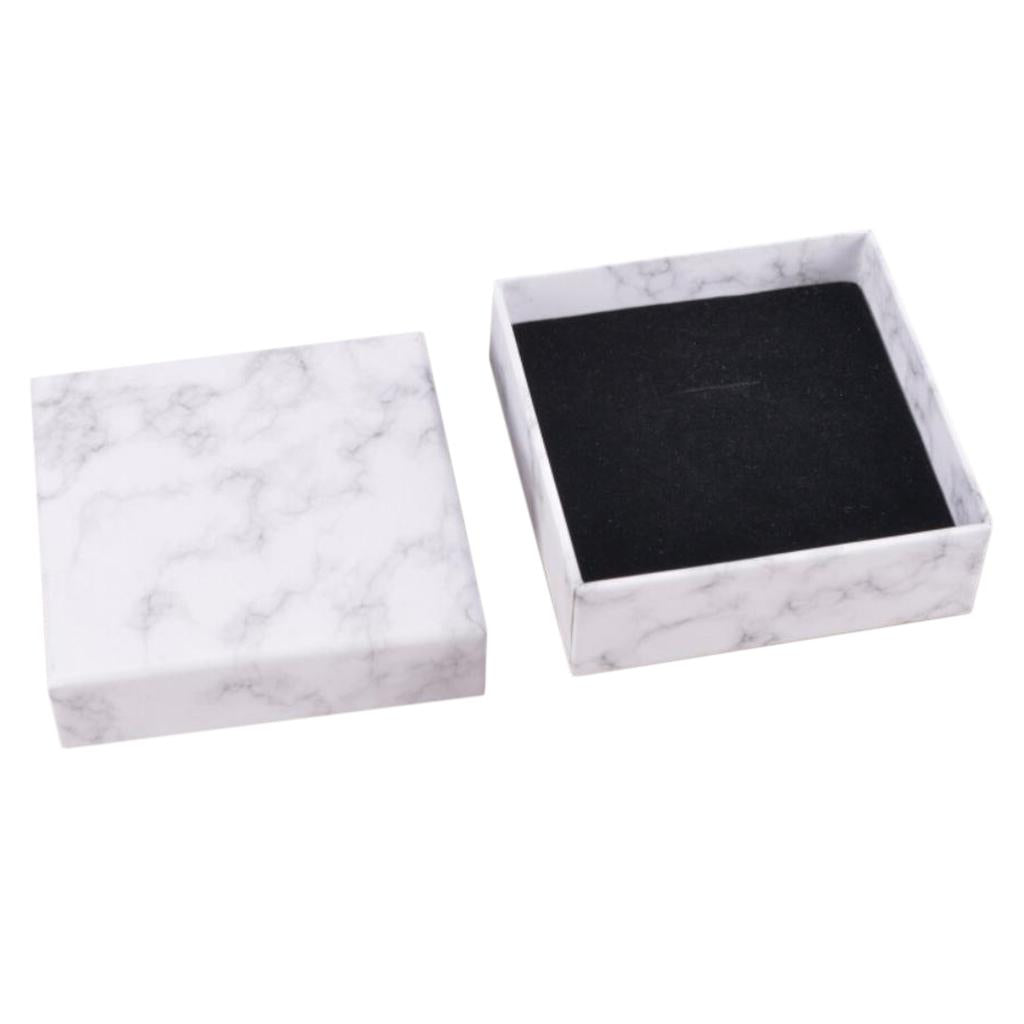 Marbling Cardboard Jewellery Gift Box Wedding Favour Cotton Cushion D