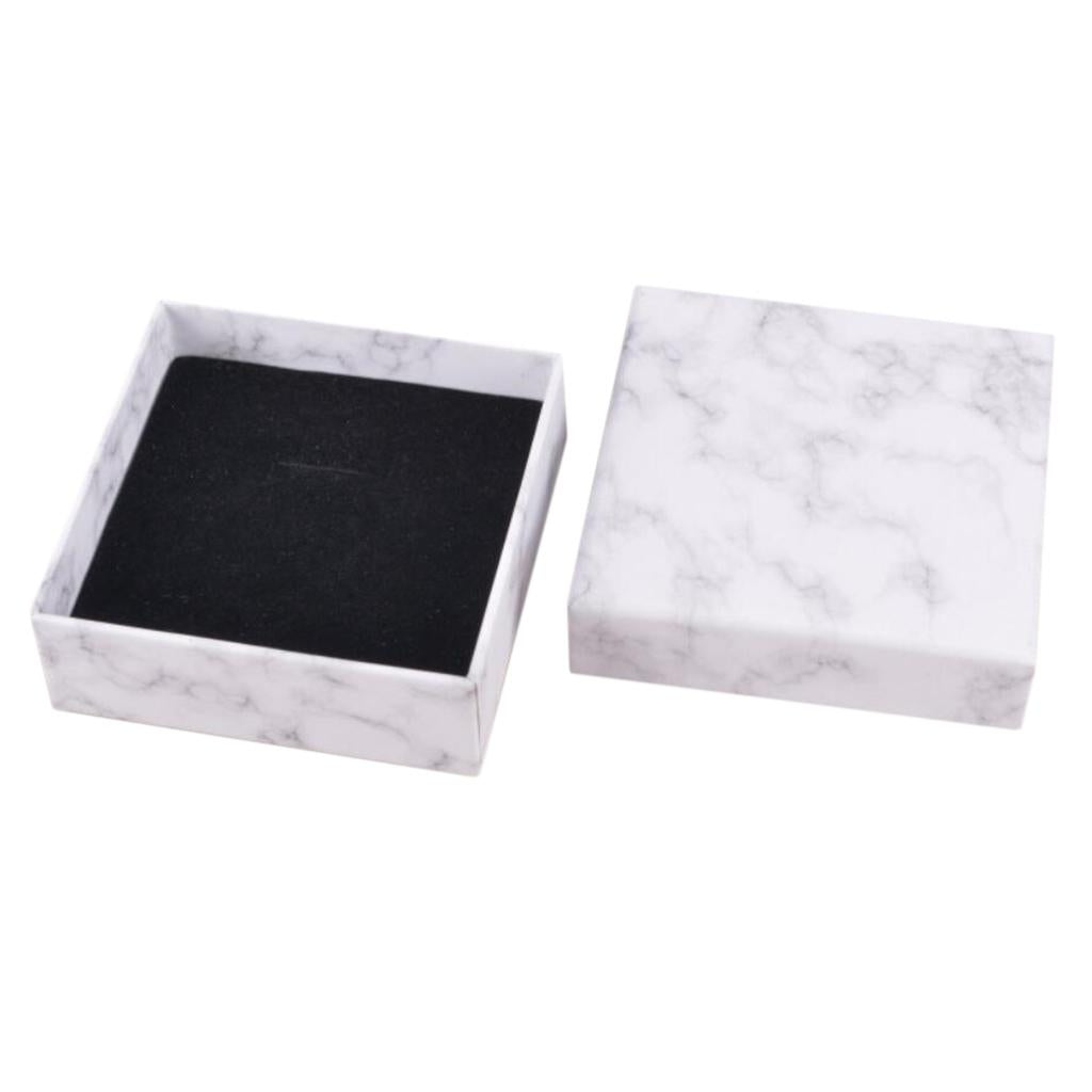 Marbling Cardboard Jewellery Gift Box Wedding Favour Cotton Cushion D