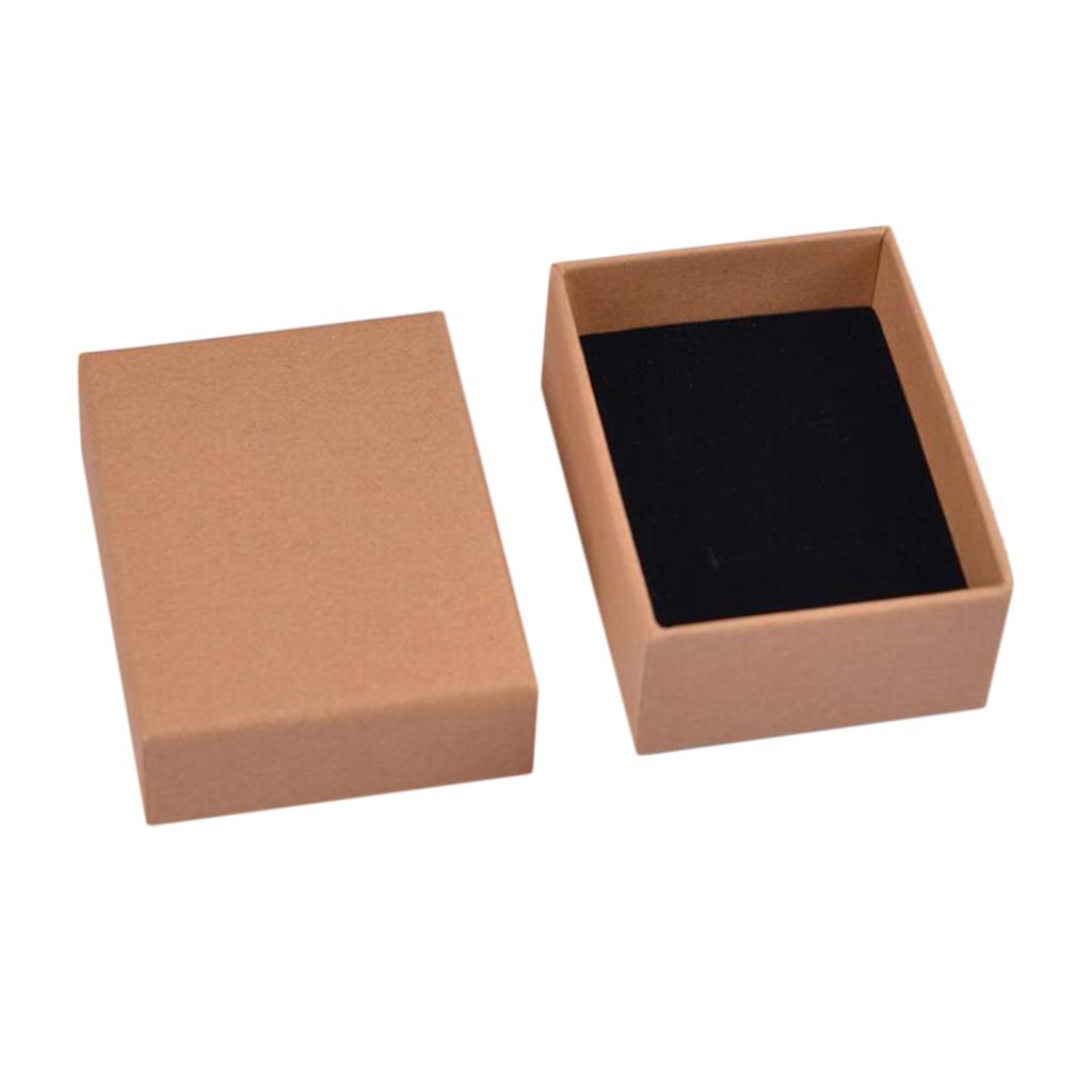 Kraft Cardboard Jewellery Gift Box Wedding Favour Cotton Cushion B