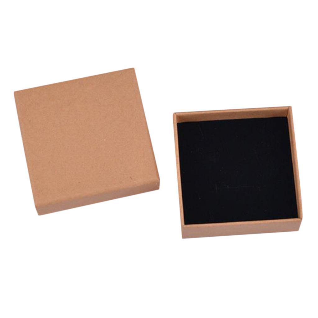 Kraft Cardboard Jewellery Gift Box Wedding Favour Cotton Cushion C