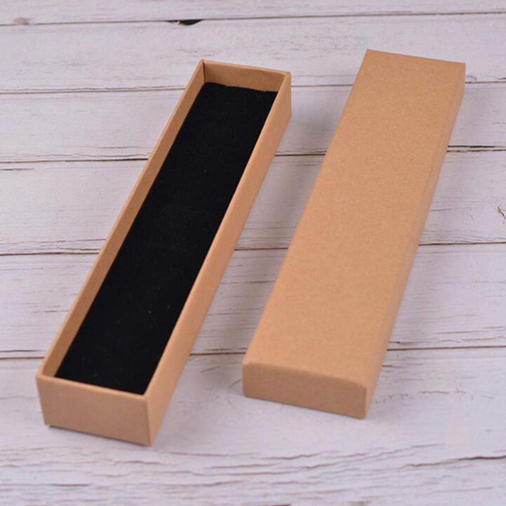 Kraft Cardboard Jewellery Gift Box Wedding Favour Cotton Cushion E