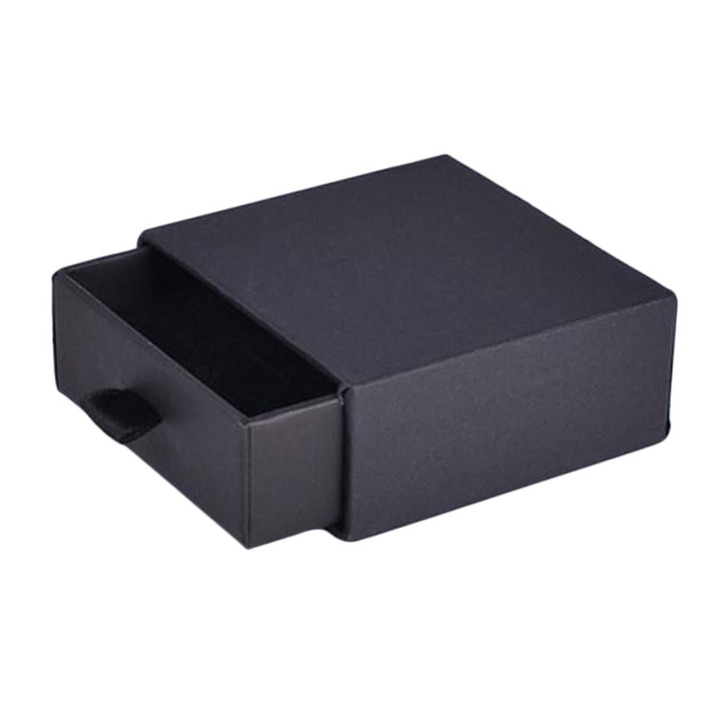 Cardboard Jewellery Gift Box Wedding Favour Cotton Cushion Black S