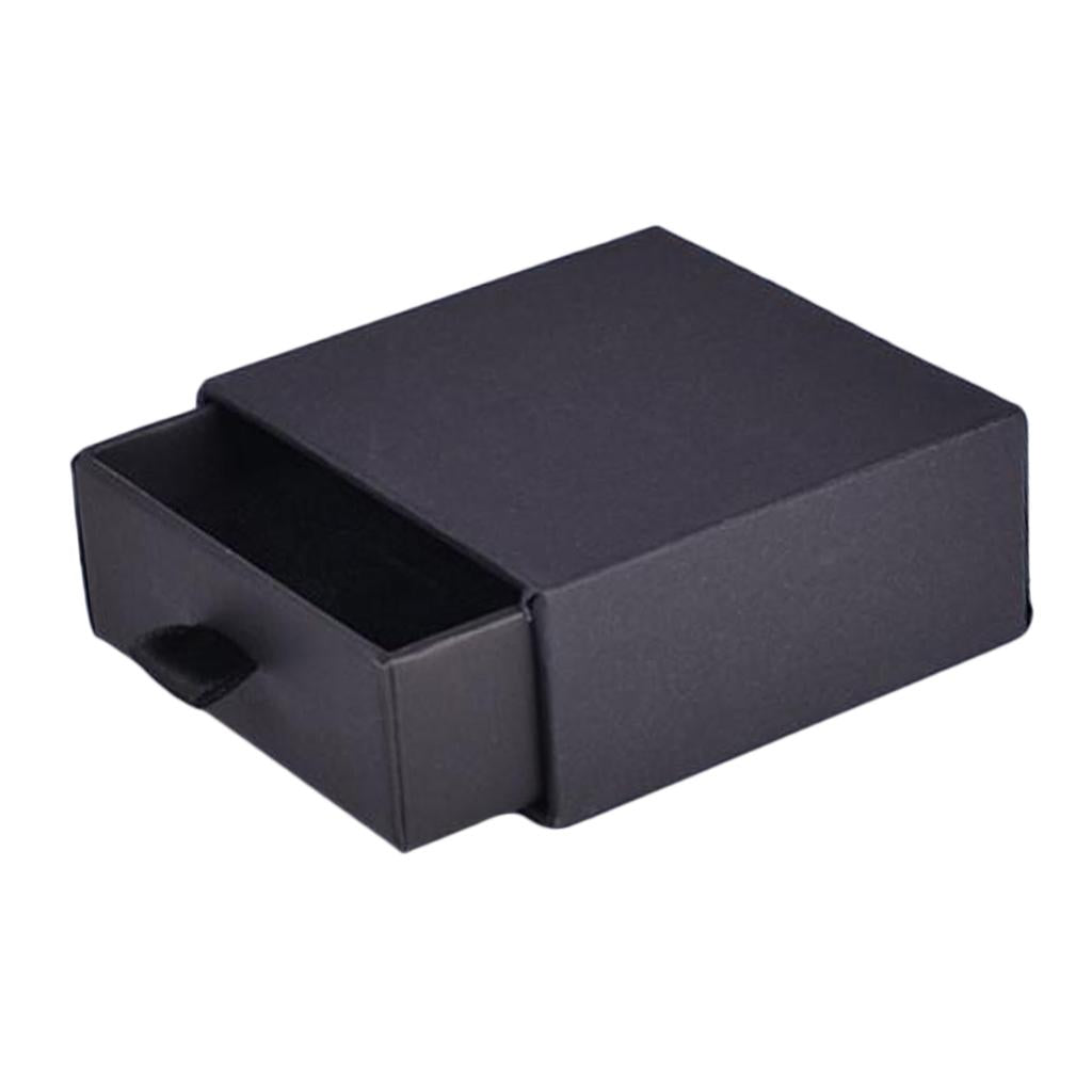 Cardboard Jewellery Gift Box Wedding Favour Cotton Cushion Black S