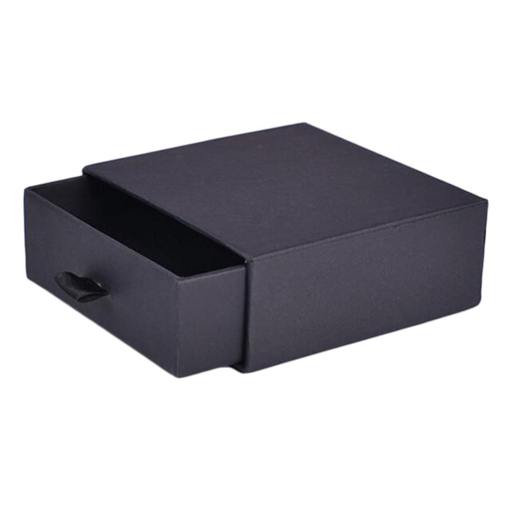 Cardboard Jewellery Gift Box Wedding Favour Cotton Cushion Black M