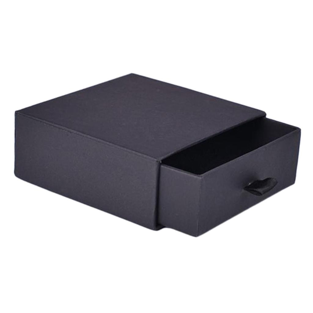 Cardboard Jewellery Gift Box Wedding Favour Cotton Cushion Black M