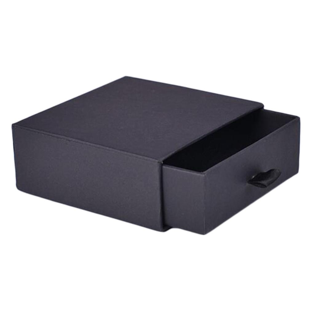 Cardboard Jewellery Gift Box Wedding Favour Cotton Cushion Black M