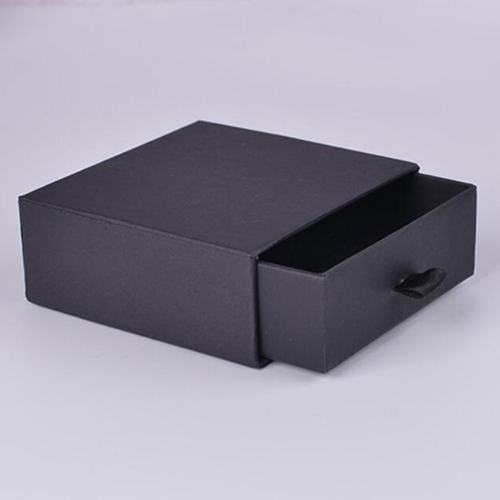 Cardboard Jewellery Gift Box Wedding Favour Cotton Cushion Black M