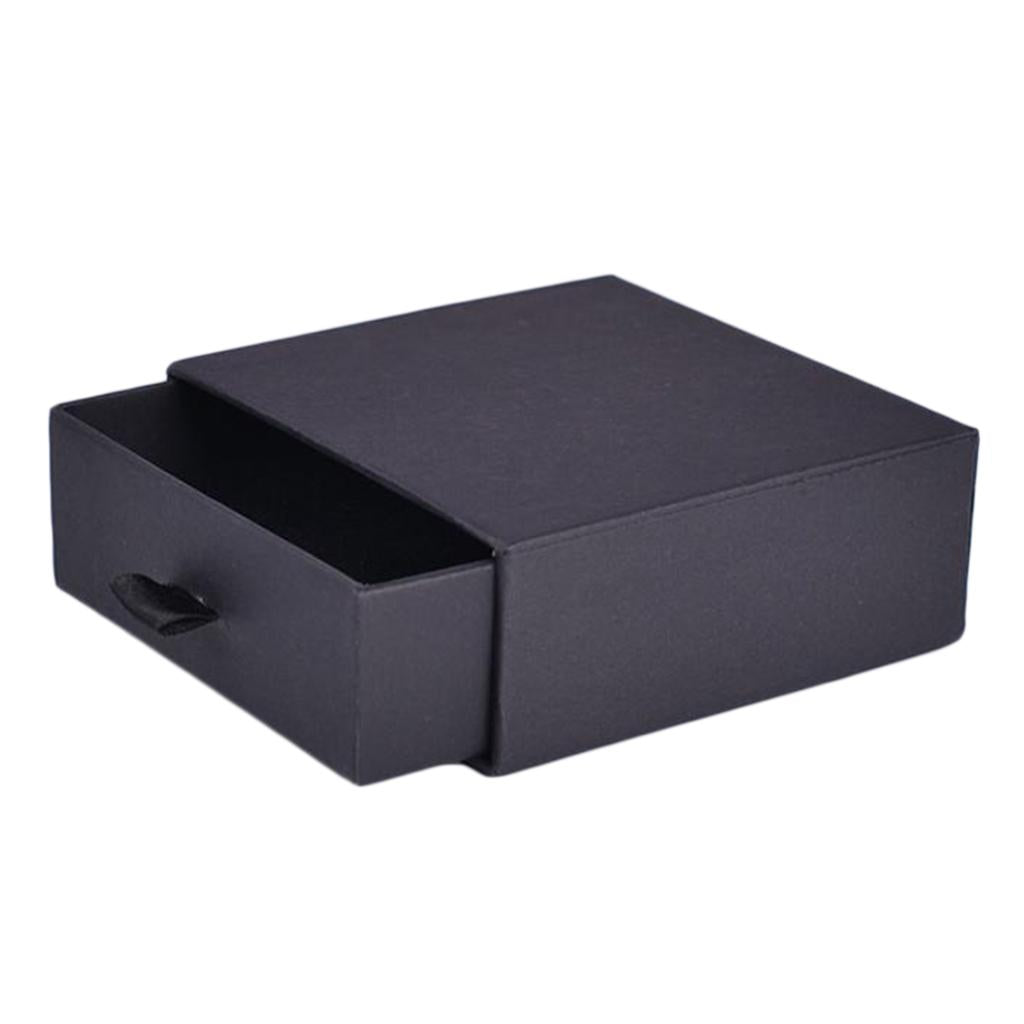 Cardboard Jewellery Gift Box Wedding Favour Cotton Cushion Black L