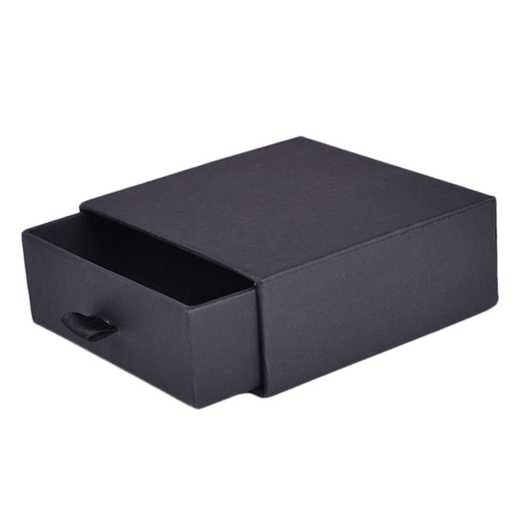 Cardboard Jewellery Gift Box Wedding Favour Cotton Cushion Black L