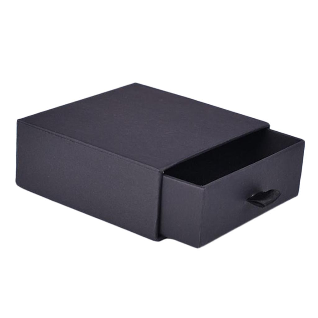 Cardboard Jewellery Gift Box Wedding Favour Cotton Cushion Black L