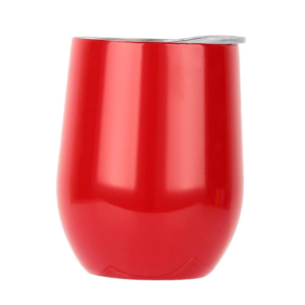 Insulated Stainless Steel Wine Double Wall Vacuum Cup 12OZ Red