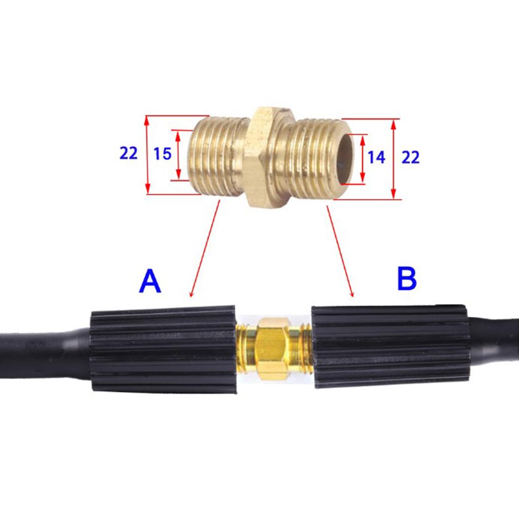 High Pressure Washer Hose M22 14mm or M22 15mm for Karcher 5 Meter