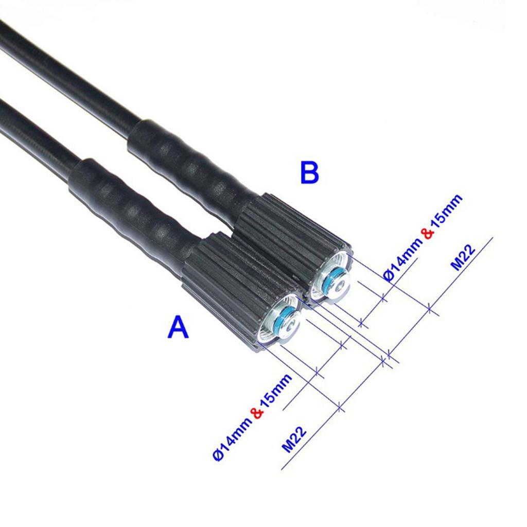 High Pressure Washer Hose M22 14mm or M22 15mm for Karcher 7 Meter