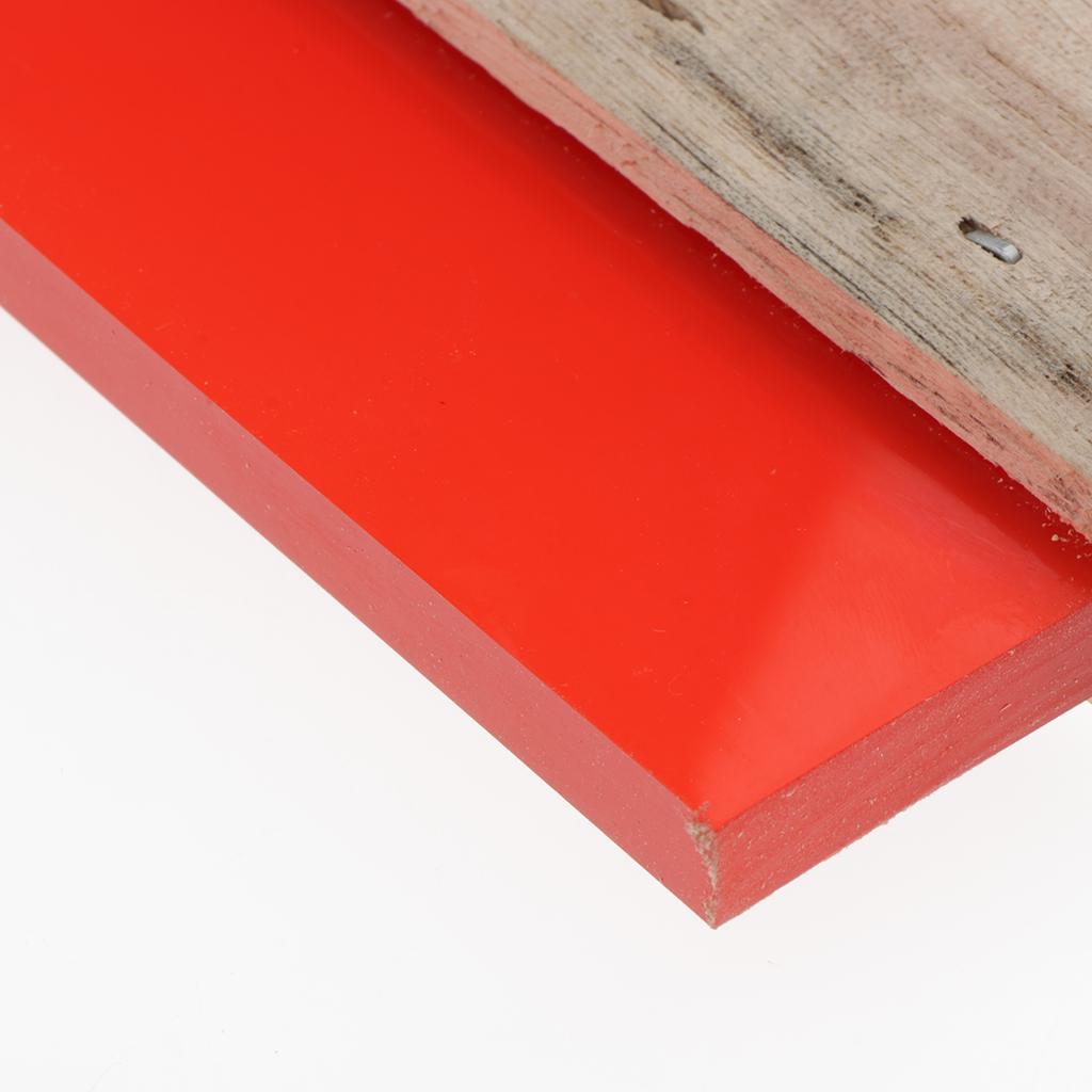 Screen Printing Squeegee Wooden Handle Ink Scraper Scratch Board red 15cm