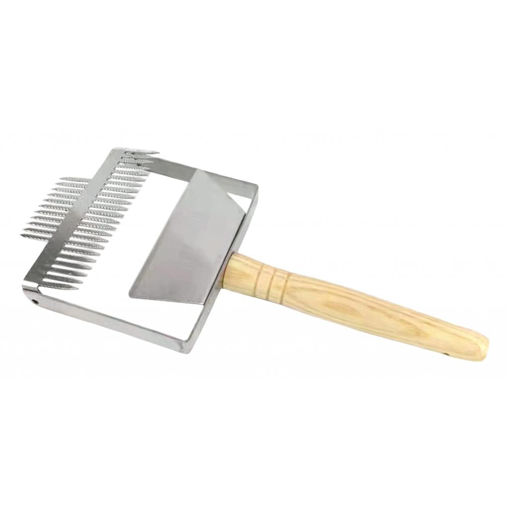 Widen Wooden Handle Beekeeping Tine Uncapping Fork Bee Hive Shovel Tool