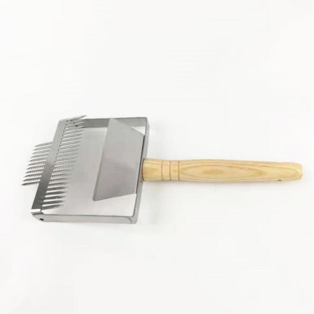 Widen Wooden Handle Beekeeping Tine Uncapping Fork Bee Hive Shovel Tool