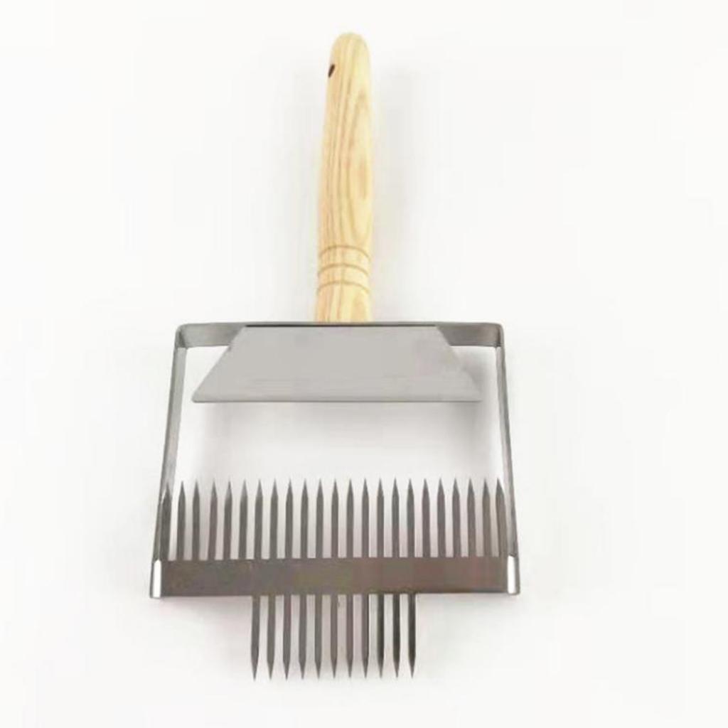 Widen Wooden Handle Beekeeping Tine Uncapping Fork Bee Hive Shovel Tool