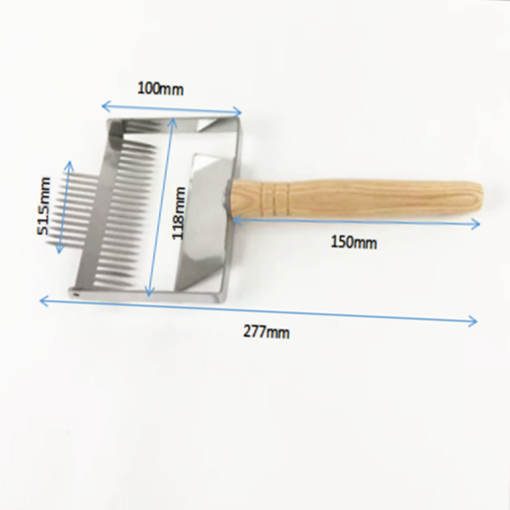 Widen Wooden Handle Beekeeping Tine Uncapping Fork Bee Hive Shovel Tool