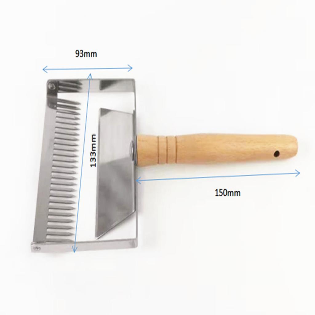 Widen Wooden Handle Beekeeping Tine Uncapping Fork With Multi-Purpose