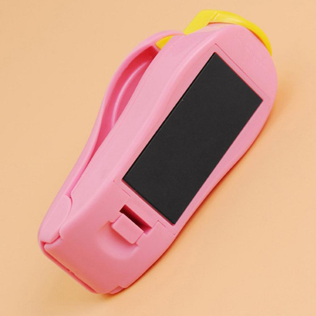 Bags Hand Actuated Mini Snack Sealer Home Hand Press Hot Sealer  Pink