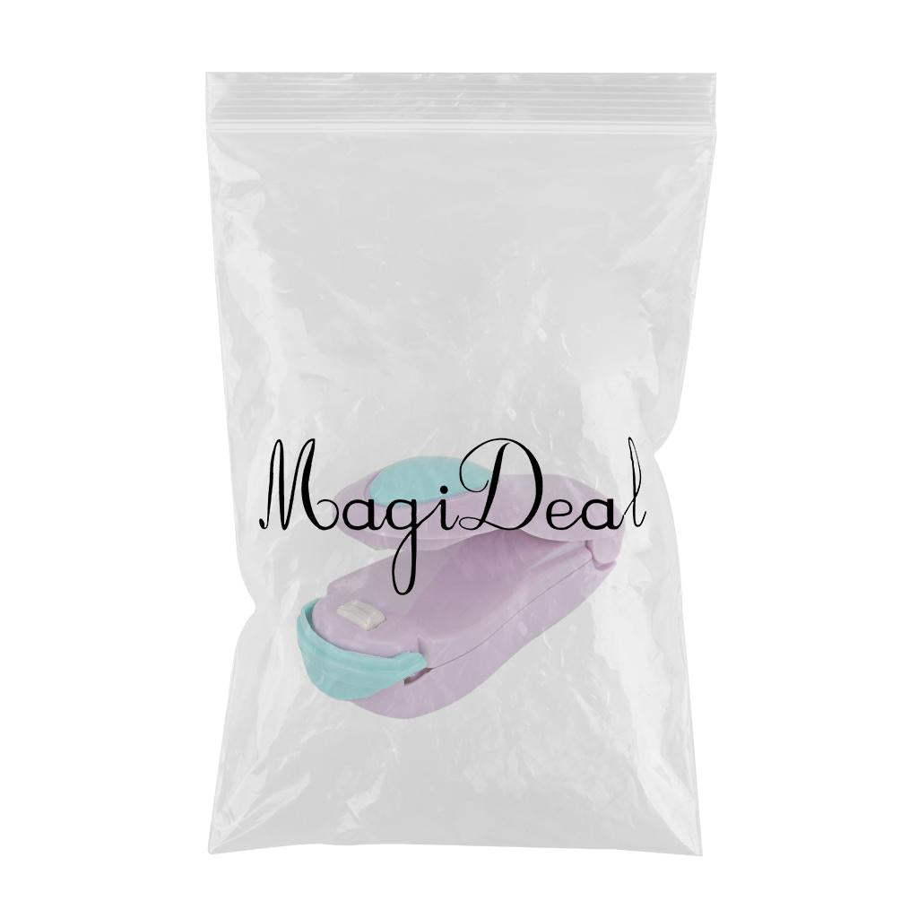 Bags Hand Actuated Mini Snack Sealer Home Hand Press Hot Sealer  Purple
