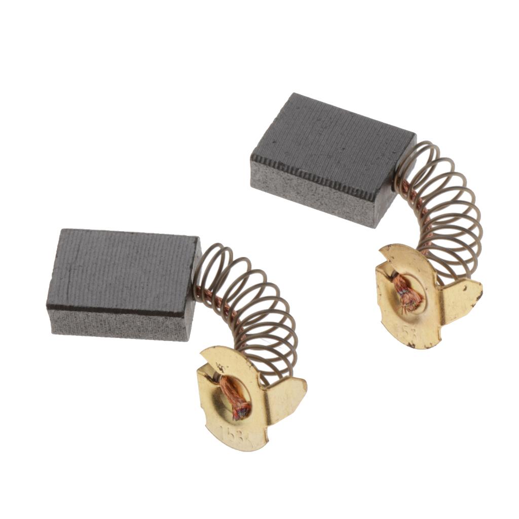 2Pcs Electric Motor Spring Carbon Brushes Spare DIY Parts Replacements