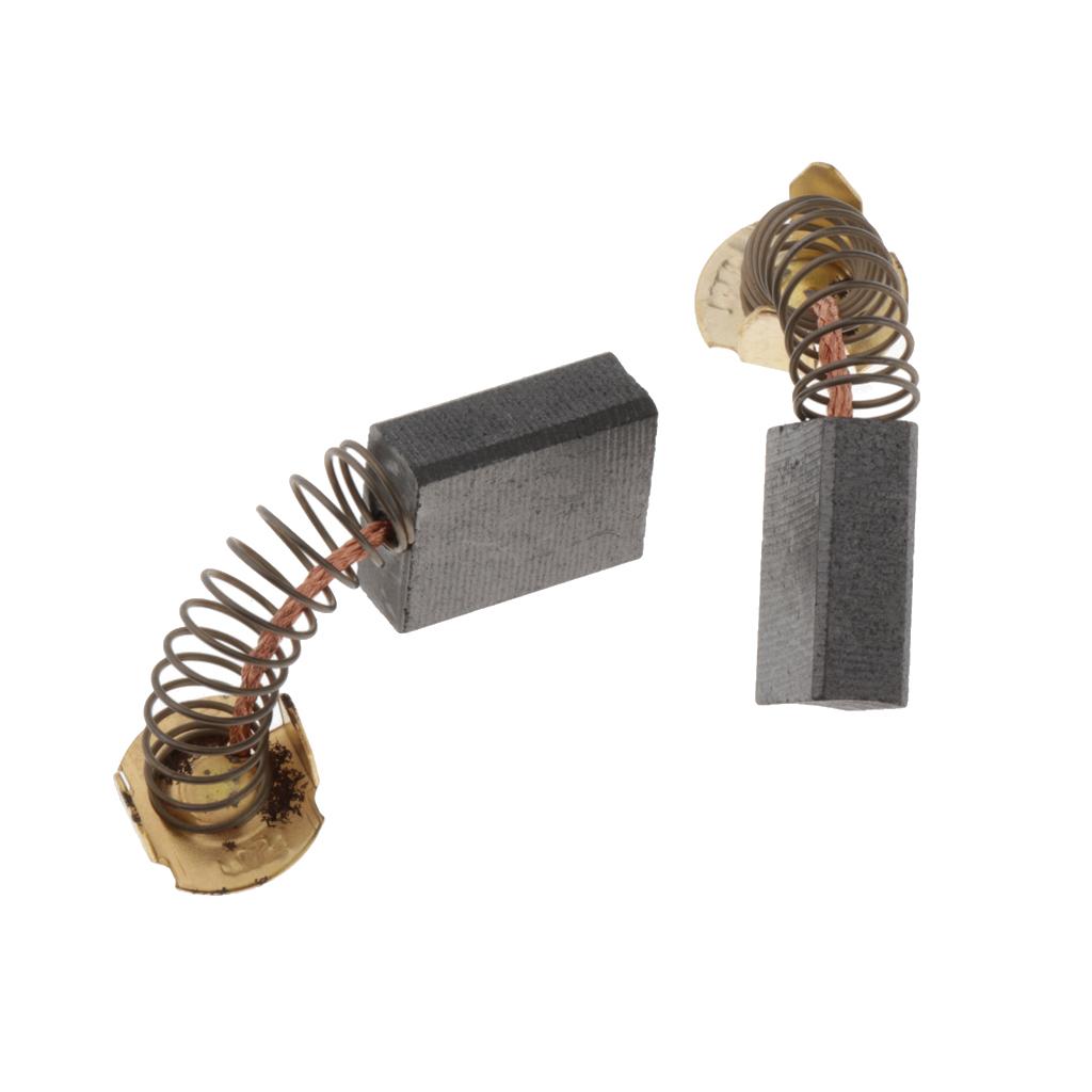 2Pcs Electric Motor Spring Carbon Brushes Spare DIY Parts Replacements