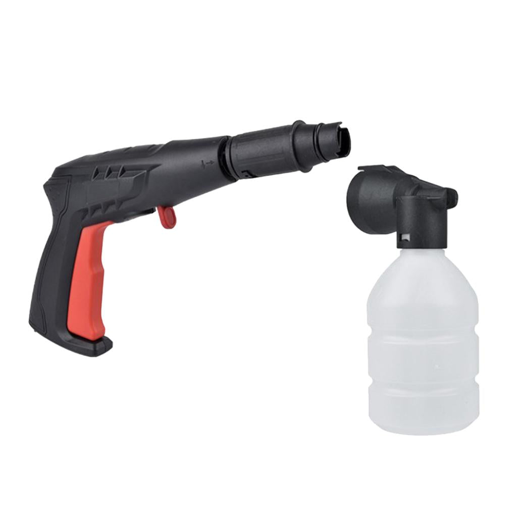 Snow Foam Washer Gun Car Wash Soap Lance Cannon Spray Jet Bottle Set