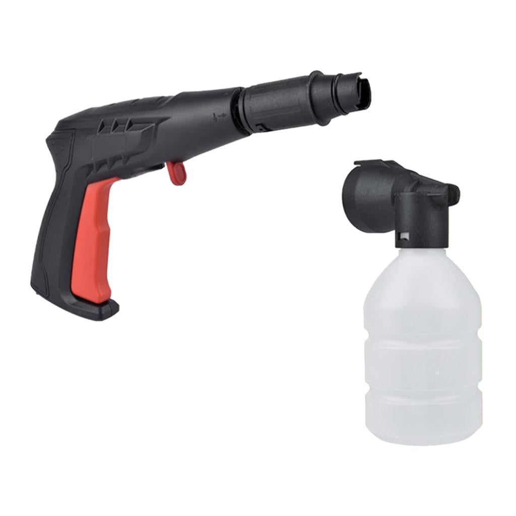 Snow Foam Washer Gun Car Wash Soap Lance Cannon Spray Jet Bottle Set