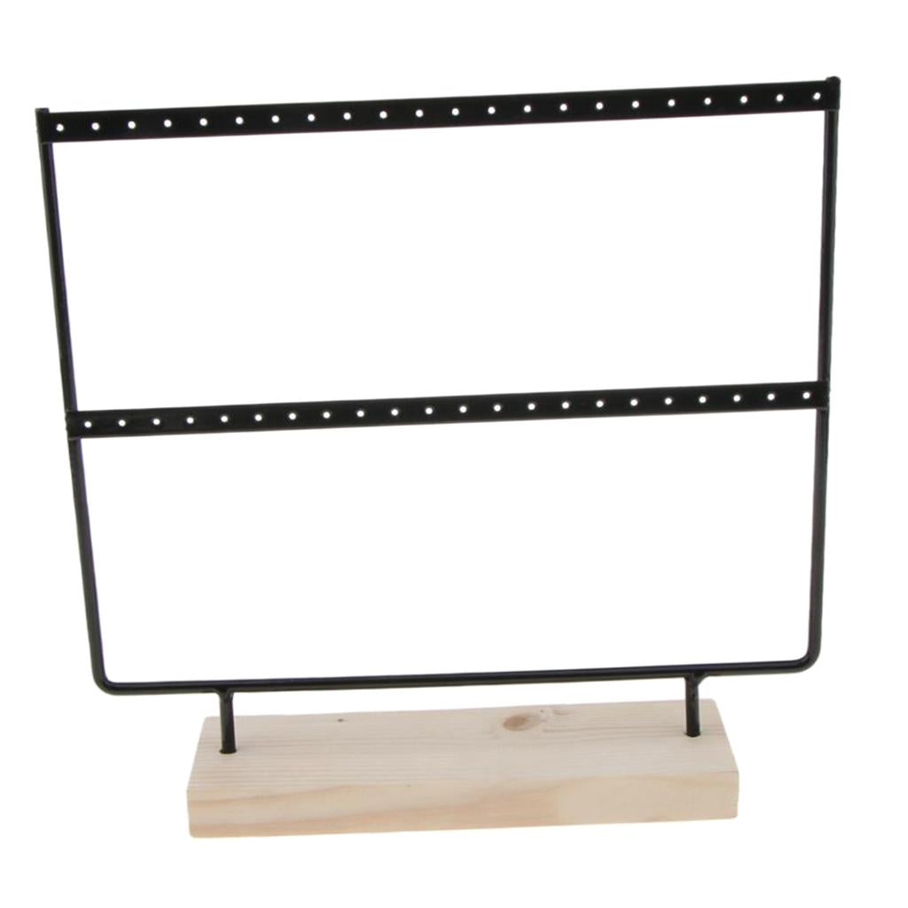 Iron Made Earring Display Rack Large Black